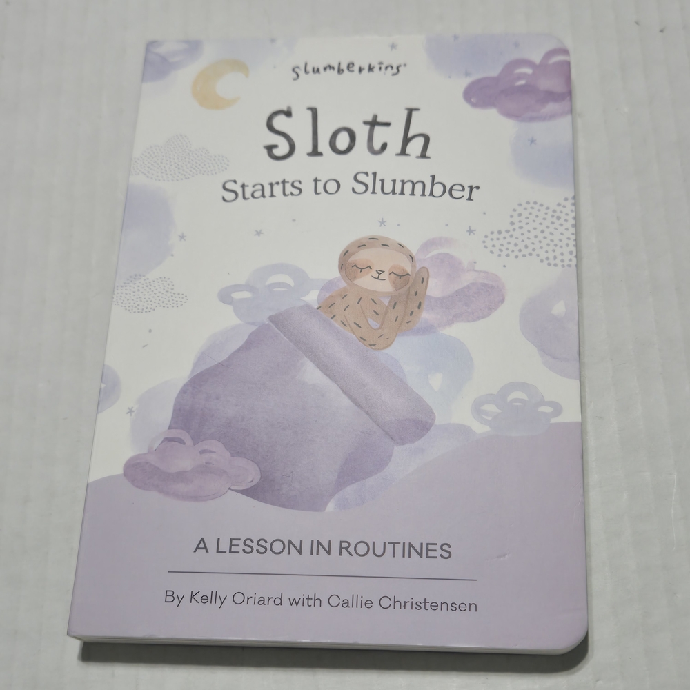 Slumberkins Slumber Sloth board book Slumberkin Sloth relax routine cope